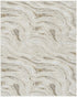 5' X 7' Gold Gray and Ivory Abstract Non Skid Area Rug